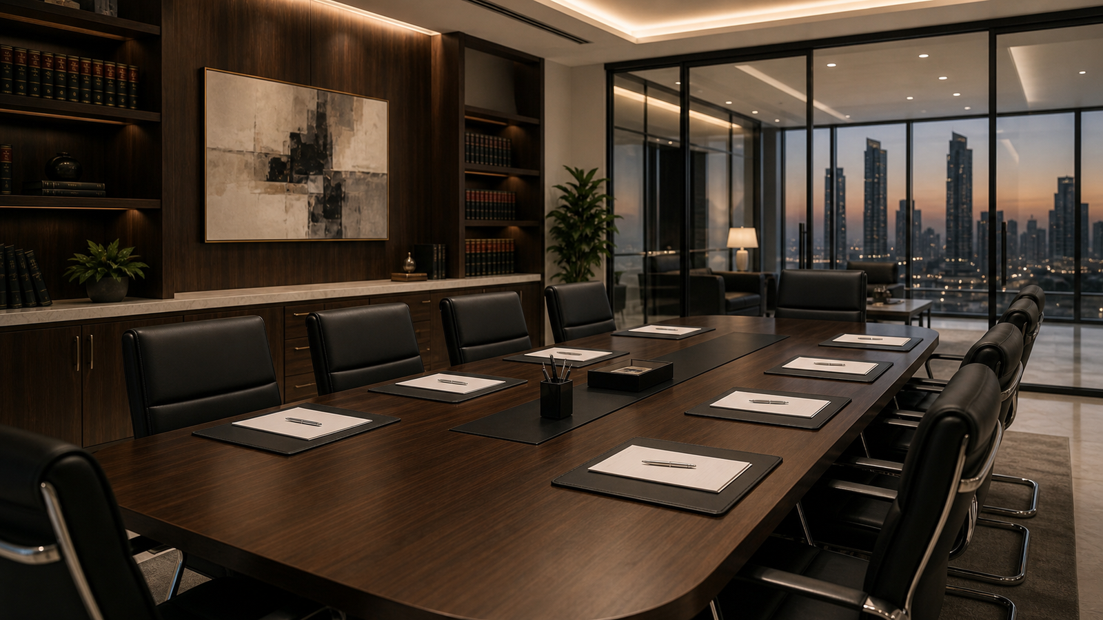 Premium legal consultancy boardroom